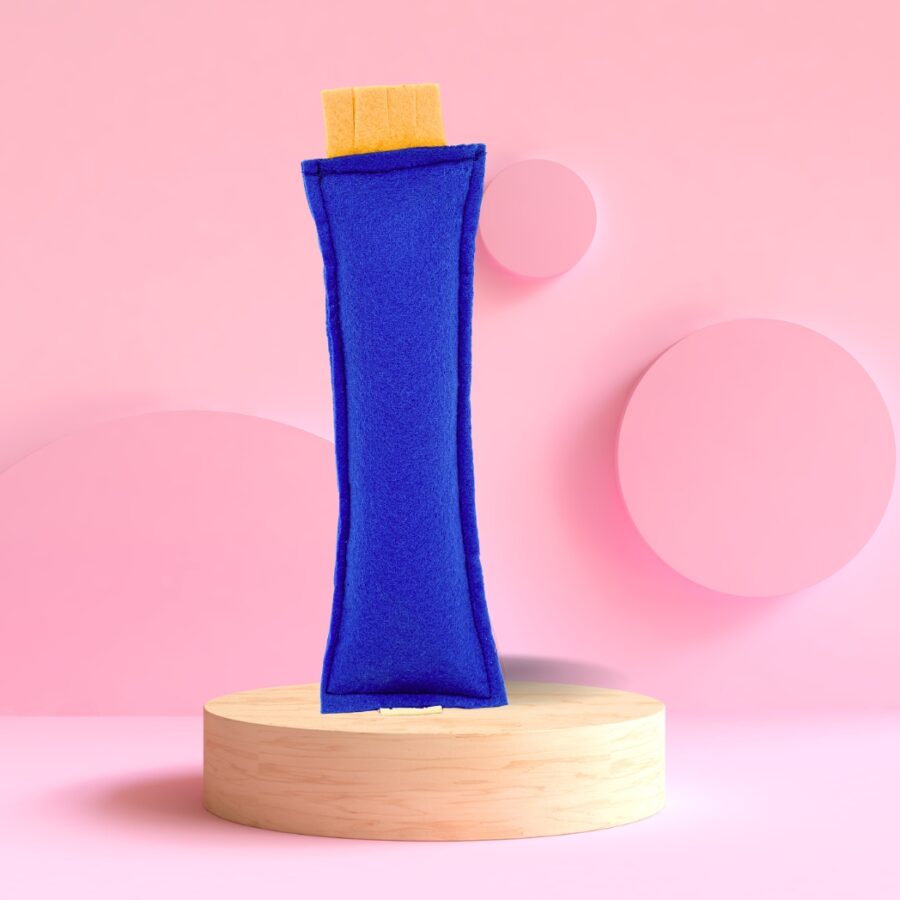 HRIKU CATNIP BUNNY KICKER TOY FOR CATS (INDIGO)