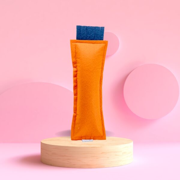 HRIKU CATNIP BUNNY KICKER TOY FOR CATS (ORANGE)