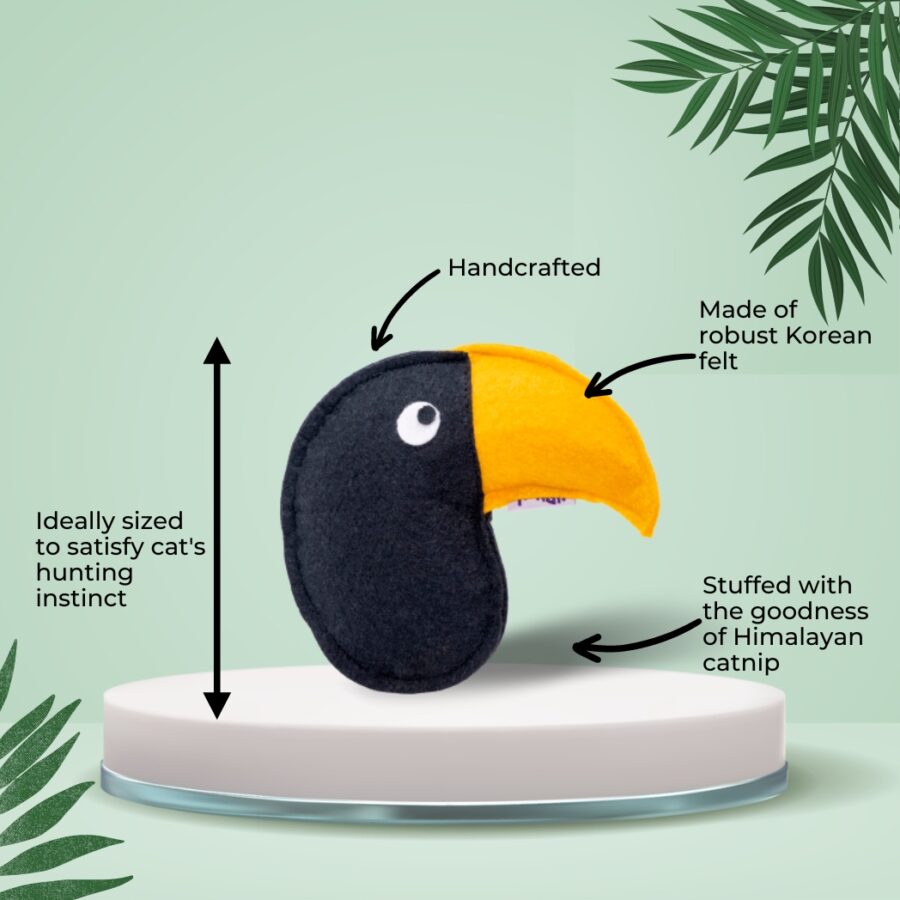 HRIKU CHIDHIYA (BIRD) CATNIP TOY FOR CATS. - Image 2