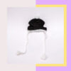 HRIKU BLACKEST BLACK WOOLLEN CAP FOR PETS - (BLACK)