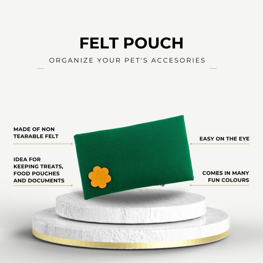 HRIKU ORGANIZER FOR PASSPORTS, DOCUMENTS, PET PASSPORTS, ACCESSORIES AND STATIONERY WITH MAGNETIC BUTTON CLOSURE IN FELT - COSMOS - Image 2