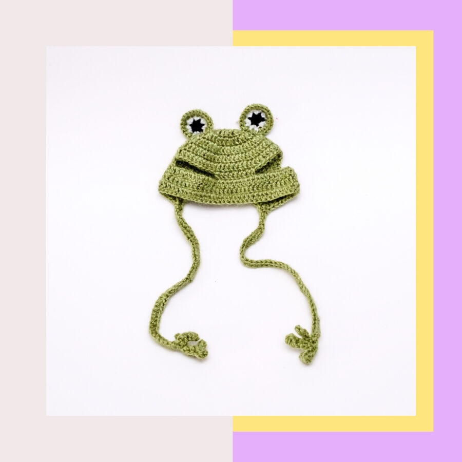 HRIKU TOADY 2 WOOLLEN CAP FOR PETS - (OLIVE GREEN)