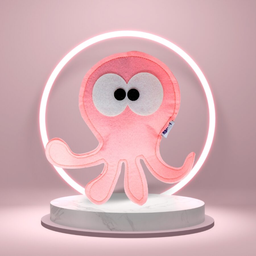 HRIKU ASHTBAHU (OCTOPUS) CATNIP TOY FOR CATS  - PINK
